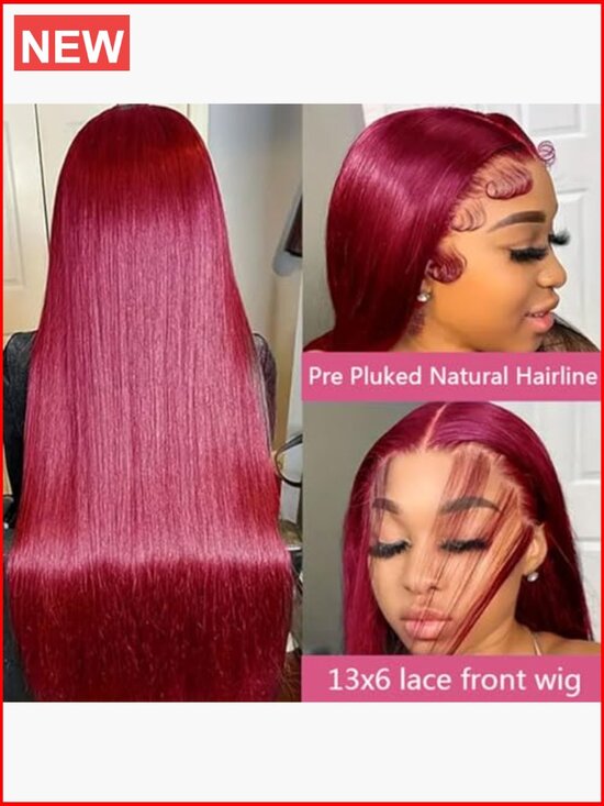 13x6 HD Lace Front Wig Human Hair Straight 30inch 180  display picture 1